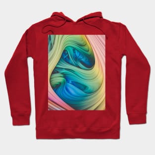 Psychedelic Taffy Colorful Abstract Art Hoodie